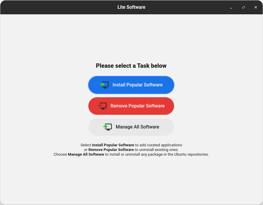 Lite Software w Linux Lite