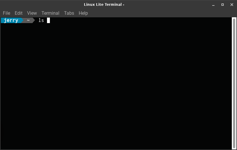 linux terminal ls command